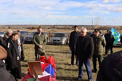 Жители Усть-Щербедино простились с бойцом СВО