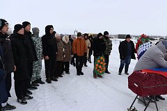 Жители села Усть-Щербедино простились с бойцом СВО