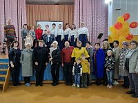 Певец родного села Иван Тимофеевич Рябинин встретился с земляками