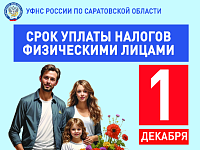 Не позднее 1 декабря необходимо уплатить имущественные налоги