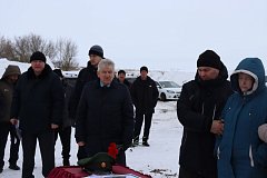 Жители села простились с военнослужащим СВО