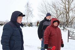 Жители села Усть-Щербедино простились с бойцом СВО