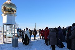 На храме с. Инясево установили купола и крест