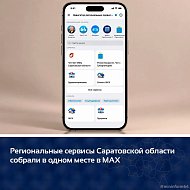 Региональные сервисы Саратовской области собрали в одном месте в МАХ