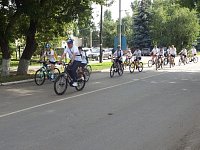 В районе проходит молодежный велопробег