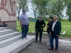 В Большекарайском Доме культуры обновили отопление и входную группу
