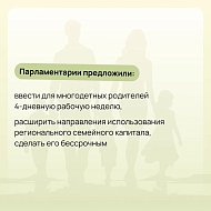 Депутаты предложили новые меры поддержки семей с детьми