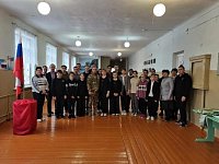 Встреча с участником СВО состоялась в школе п. Алексеевский