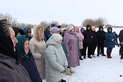 Жители села простились с военнослужащим СВО