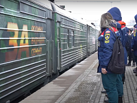 Агитационный поезд Минобороны привез в Саратов трофейный «Брэдли»