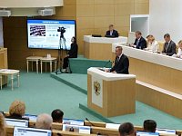 Губернатор в Совете Федерации отметил роль и поддержку Володина в развитии региона